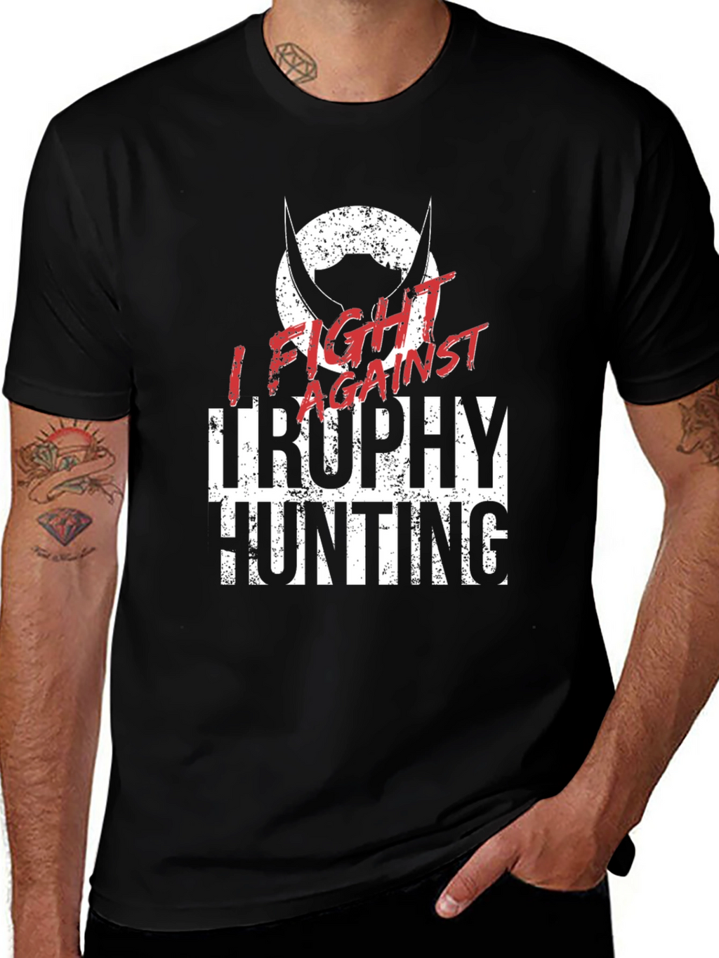 Fight Against Trophy Hunting Graphic Tee