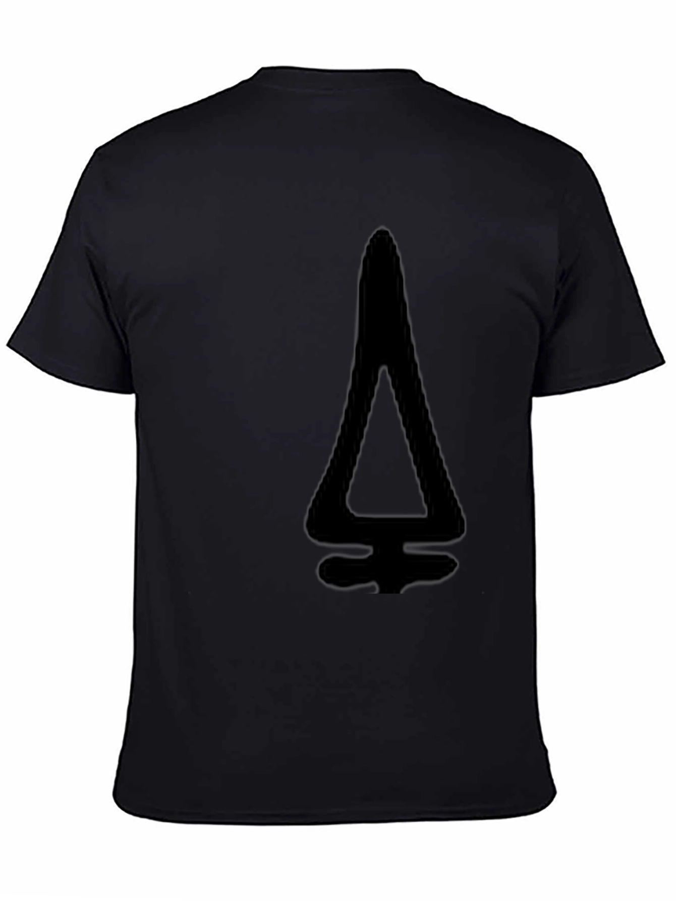Modern Black T-Shirt with Geometric Design