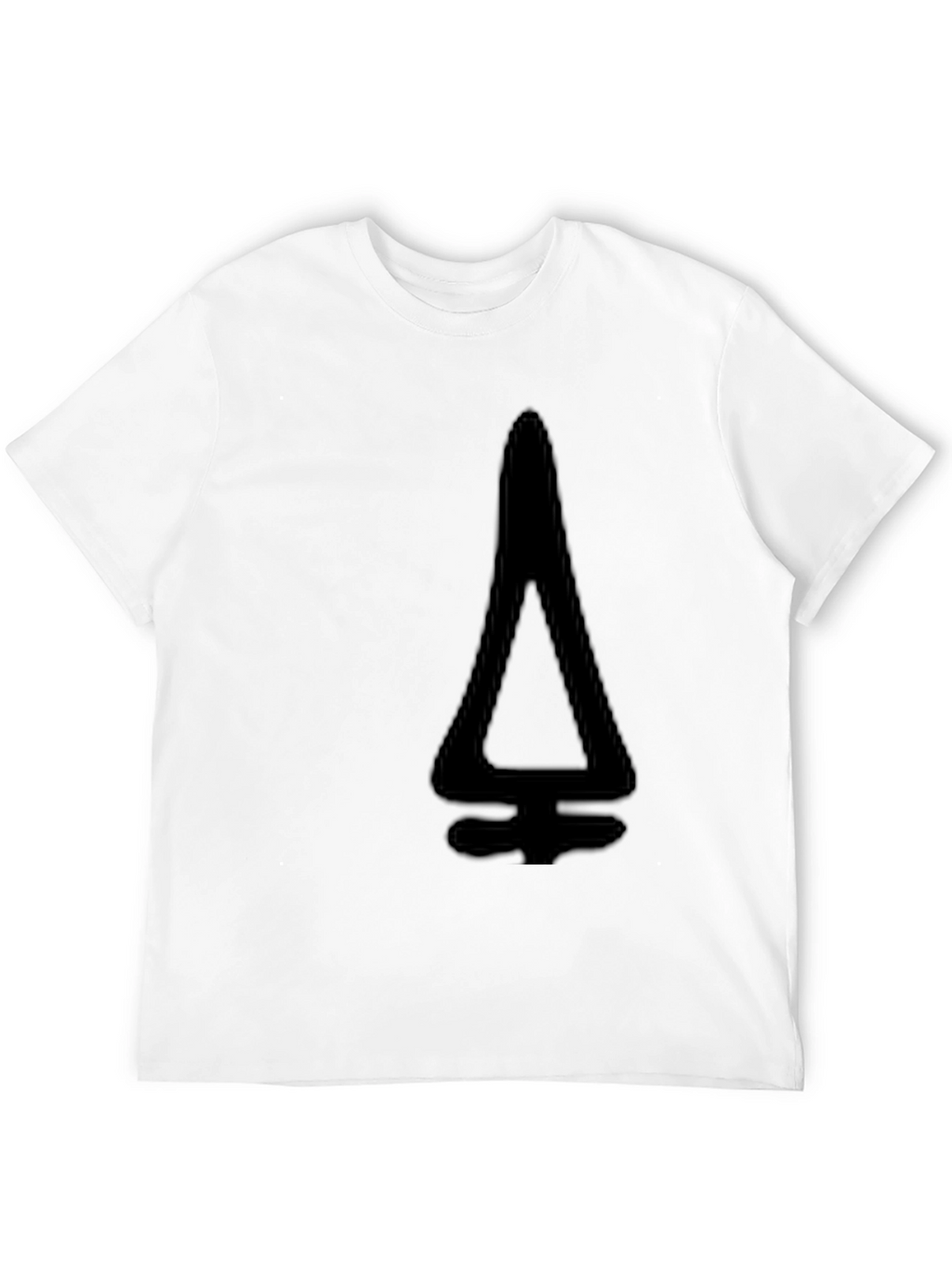 Modern Black T-Shirt with Geometric Design