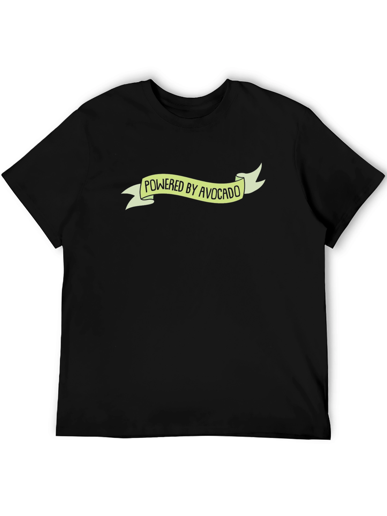 Powered by Avocado T-Shirt - Black Graphic Tee