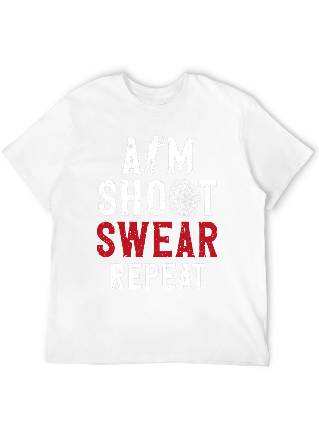 Aim Shoot Swear Repeat Darts Graphic Tee