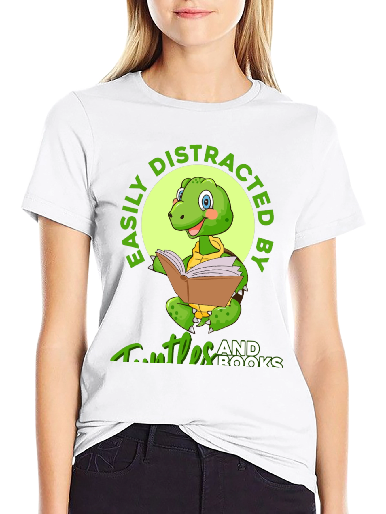 Turtle and Books T-Shirt