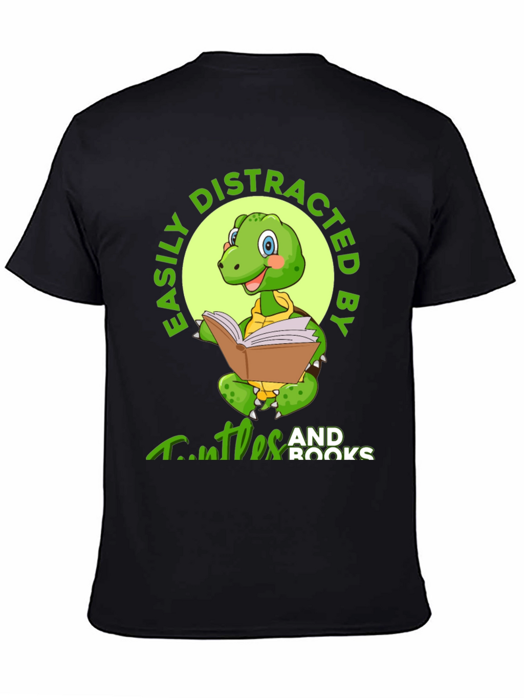 Turtle and Books T-Shirt