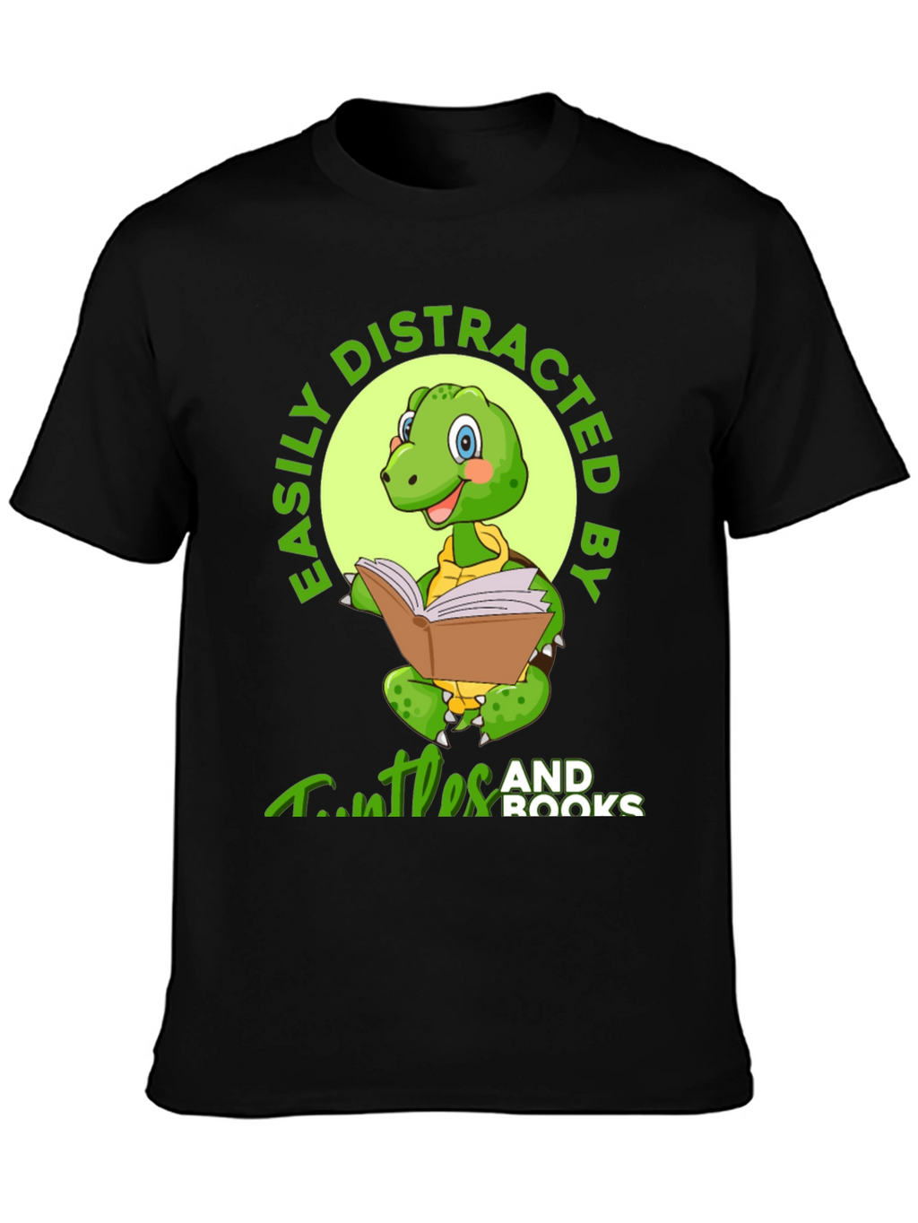 Turtle and Books T-Shirt