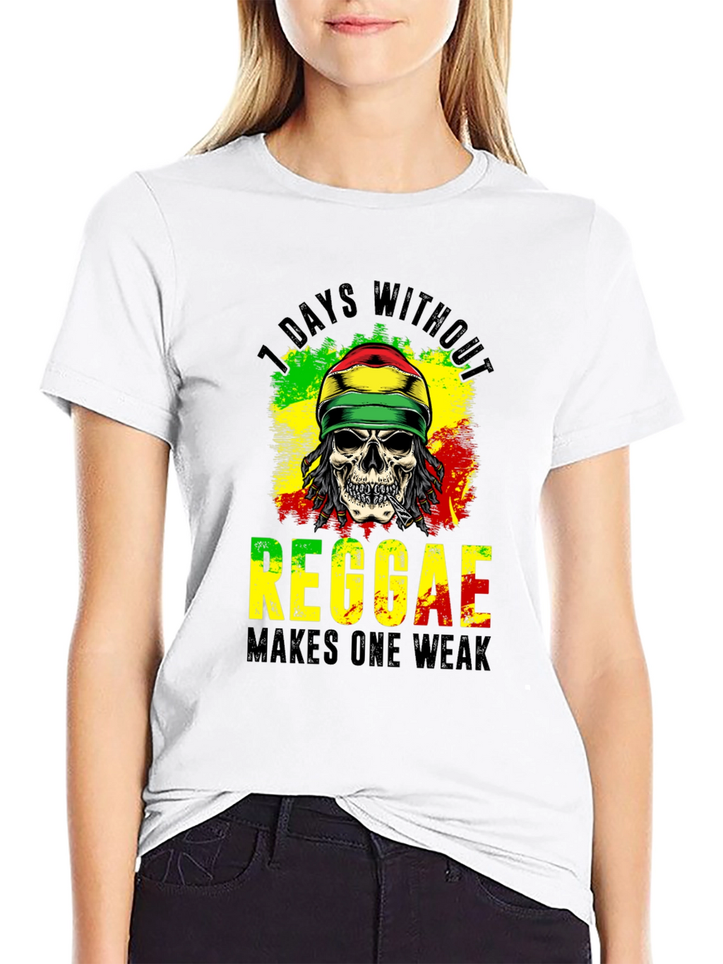 Reggae Skull Graphic Tee