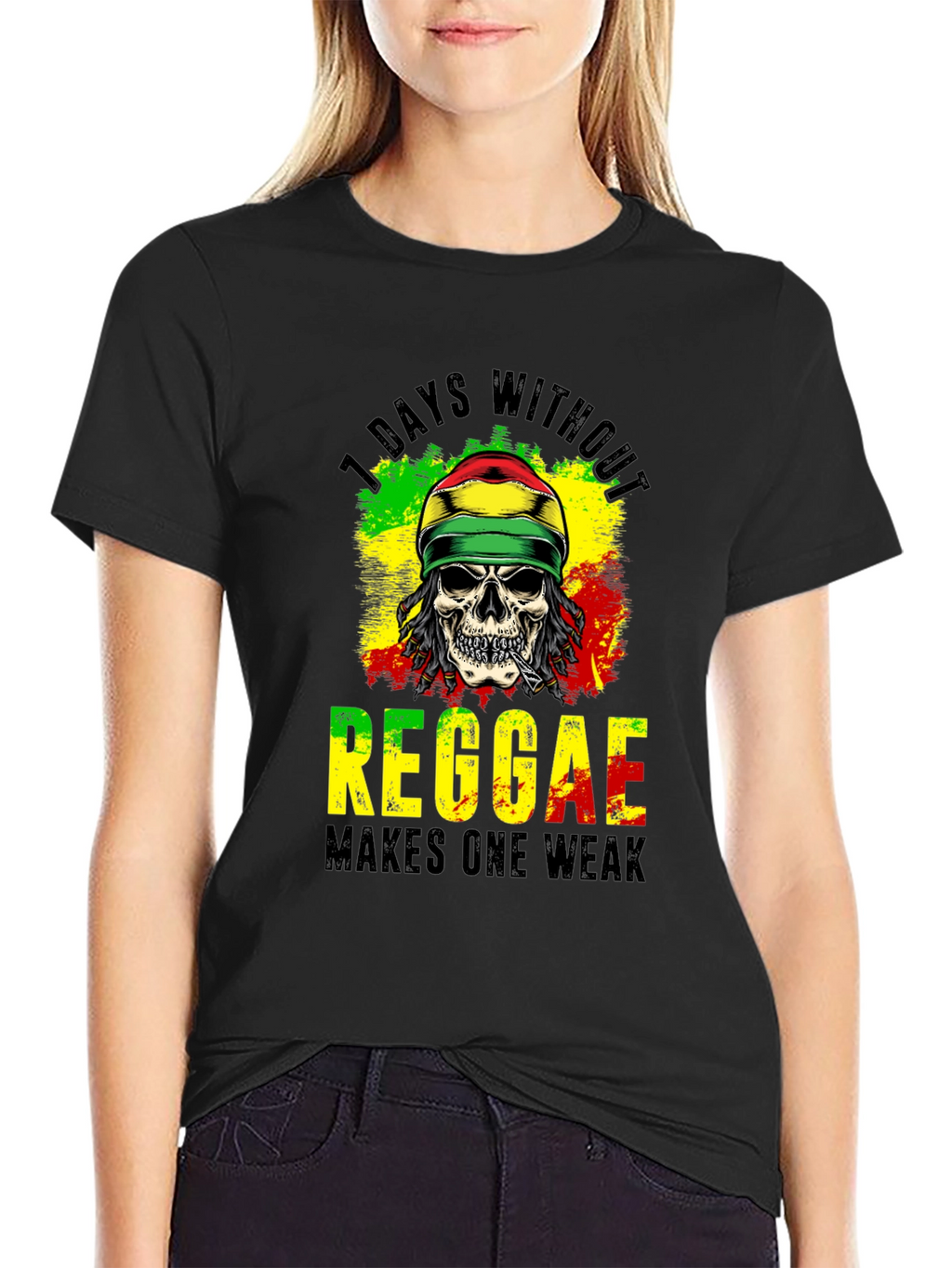 Reggae Skull Graphic Tee