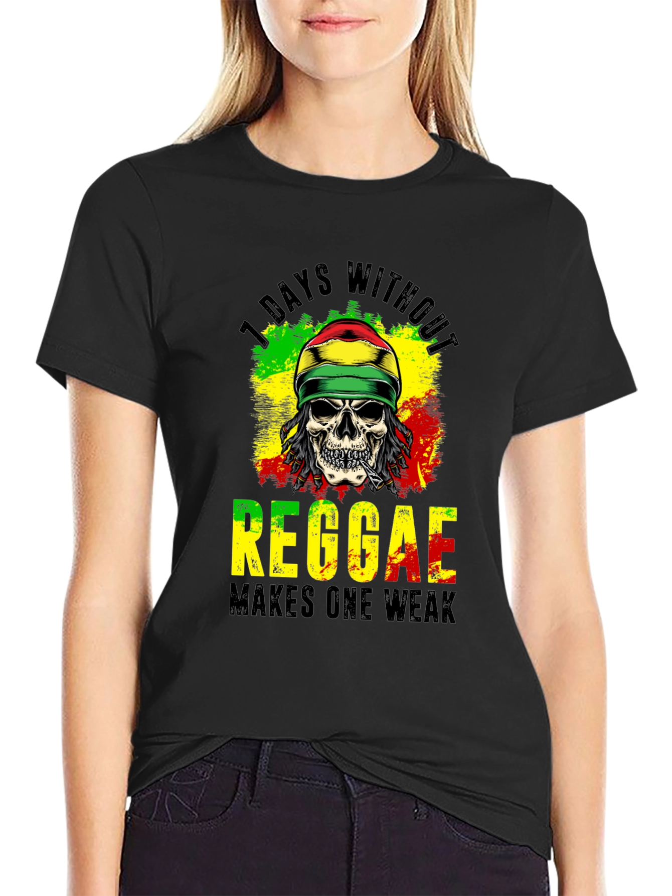 Reggae Skull Graphic Tee