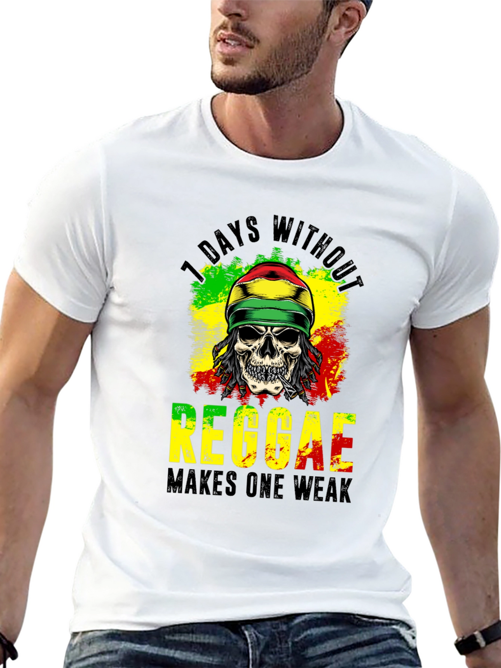 Reggae Skull Graphic Tee