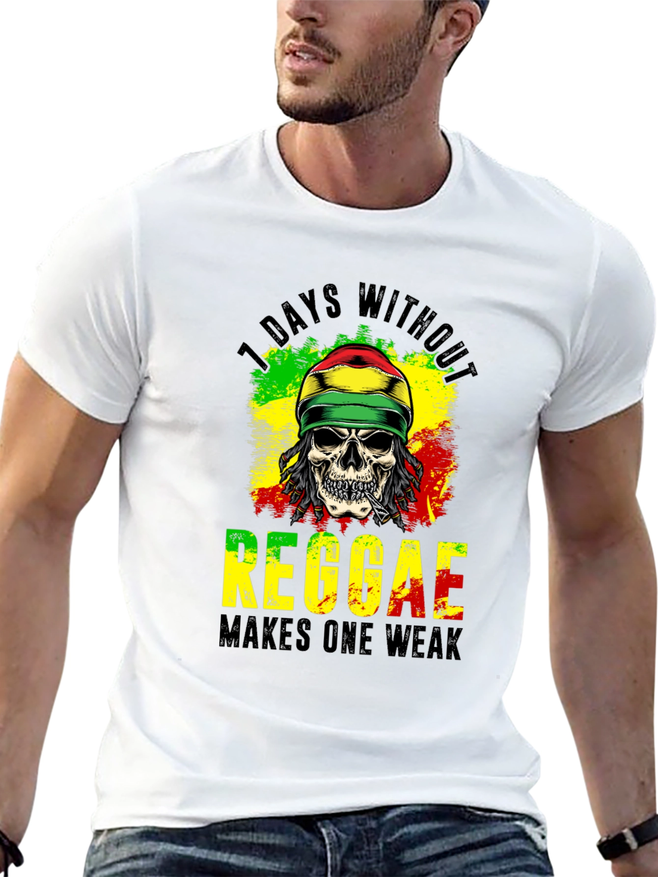 Reggae Skull Graphic Tee