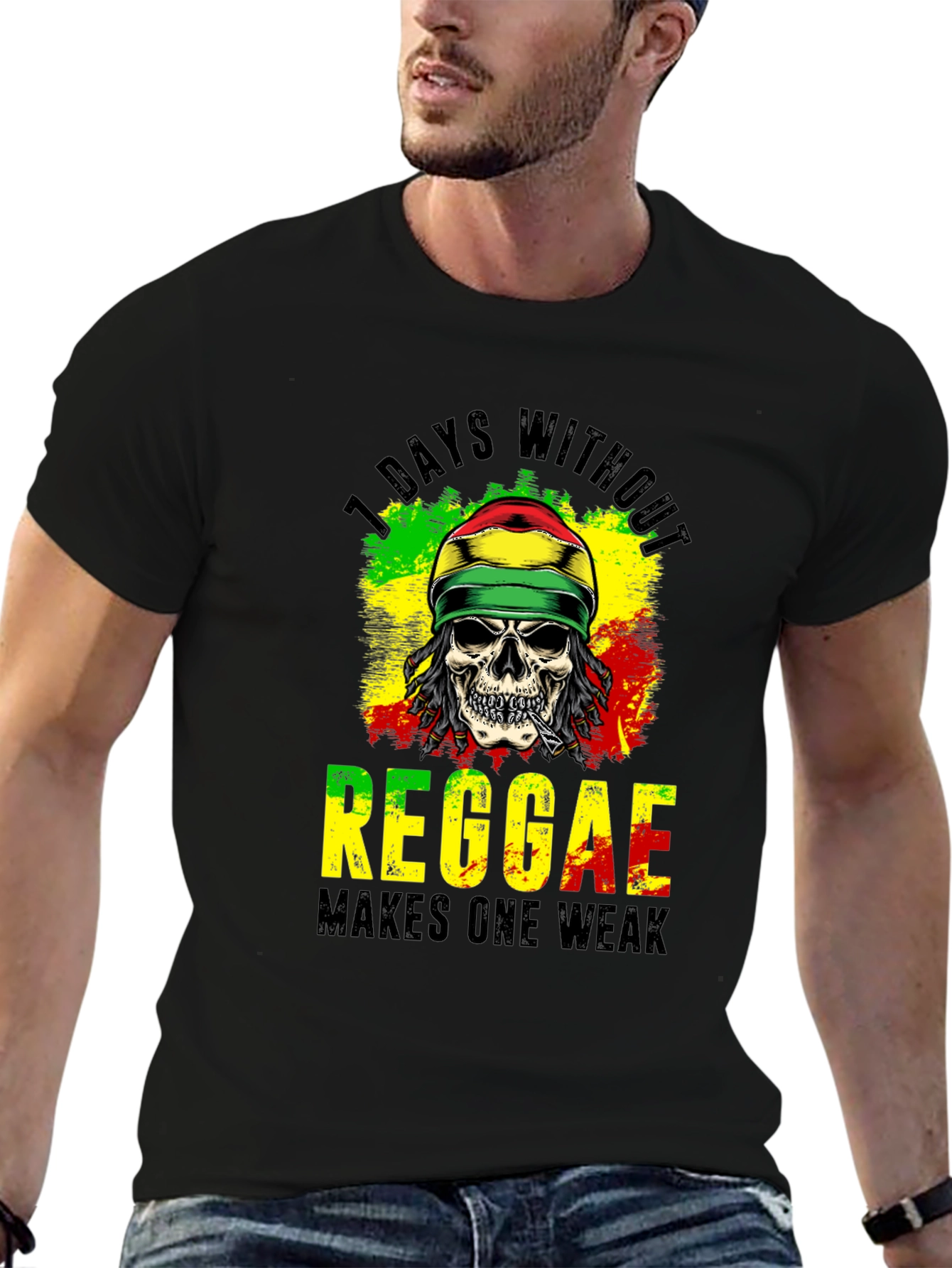 Reggae Skull Graphic Tee