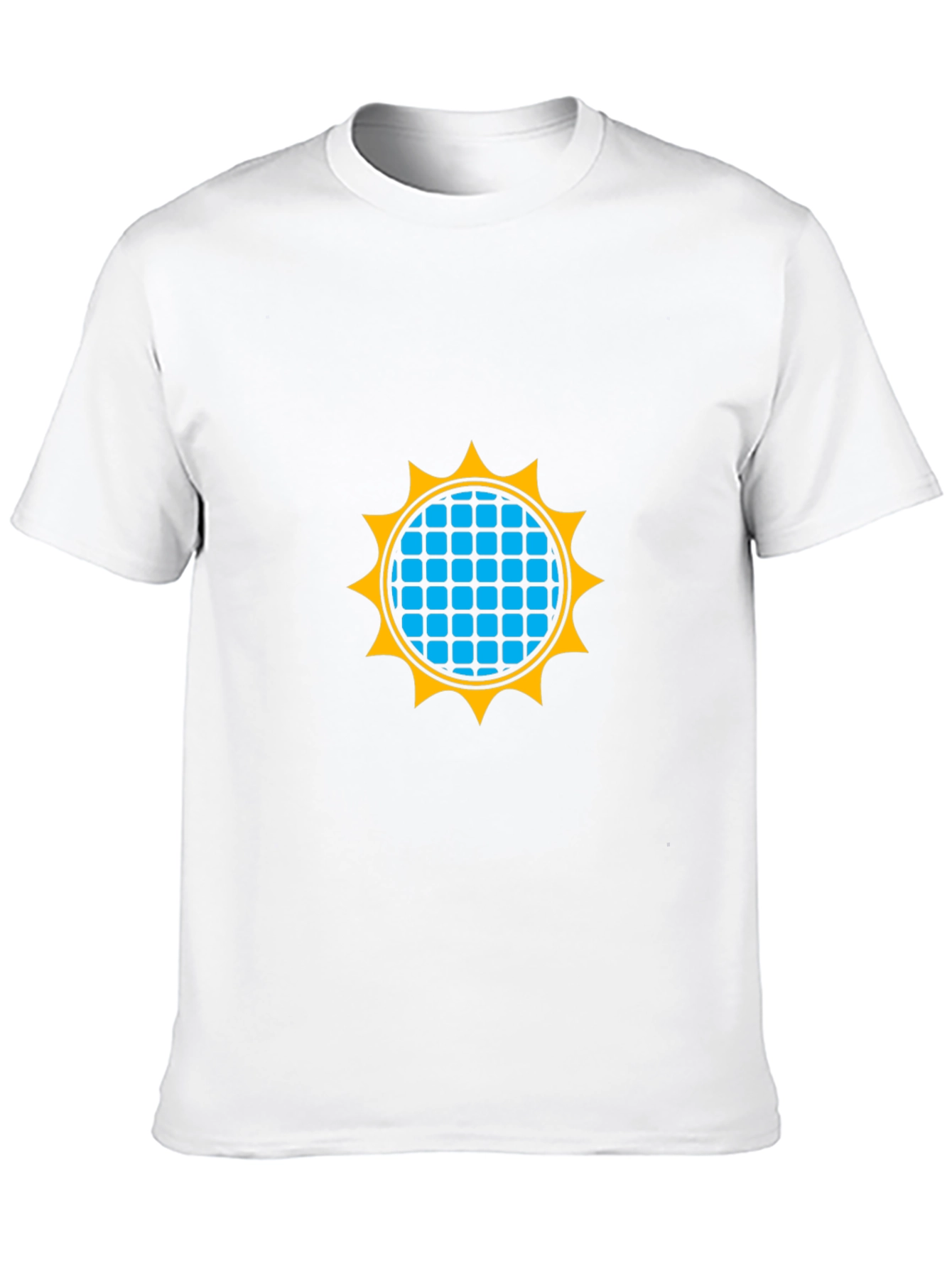 Geometric Sun Graphic Black T-Shirt