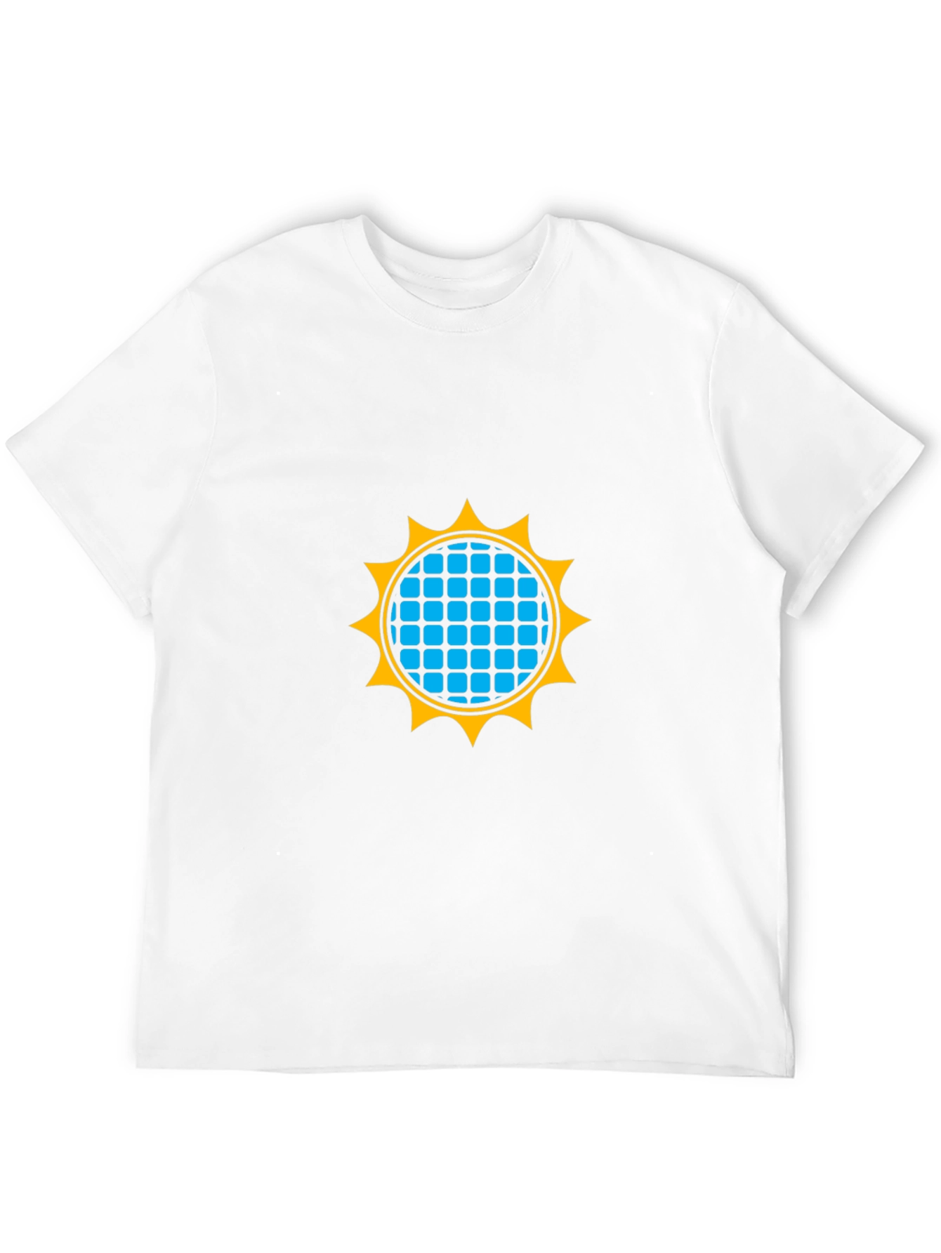 Geometric Sun Graphic Black T-Shirt