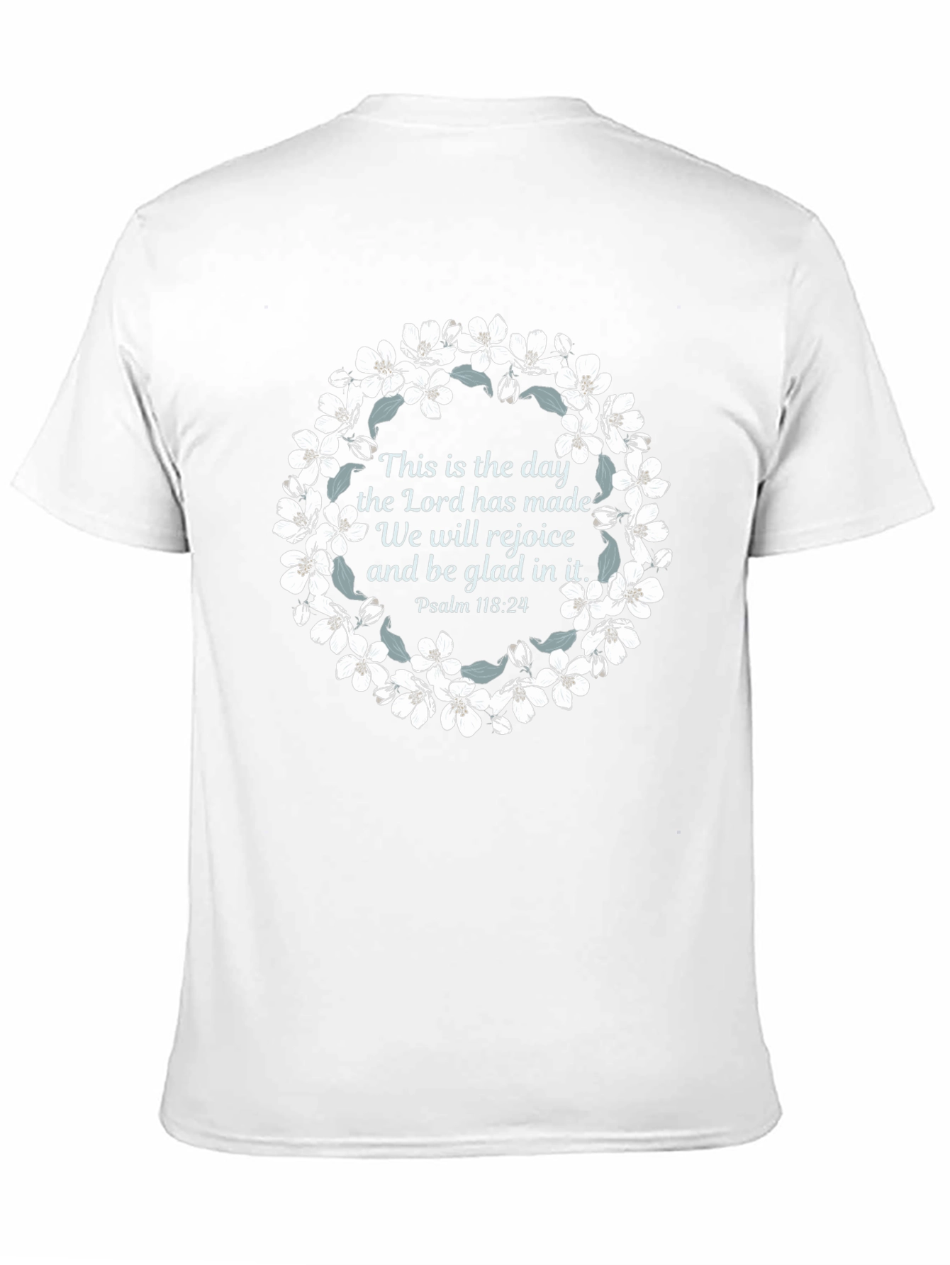 Faith-Inspired Floral Wreath T-Shirt