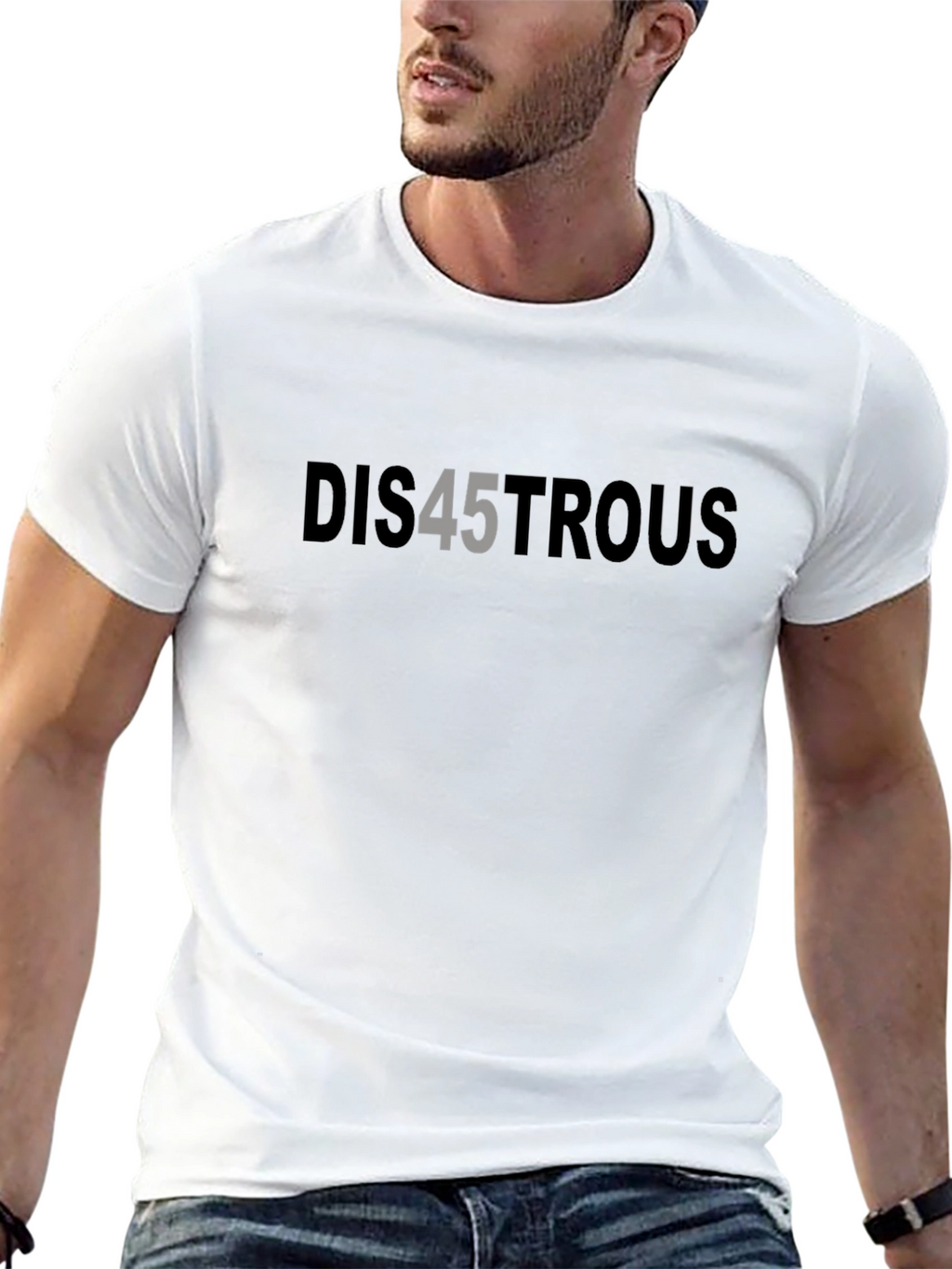 Dis45trous Graphic Tee - Political Statement T-Shirt
