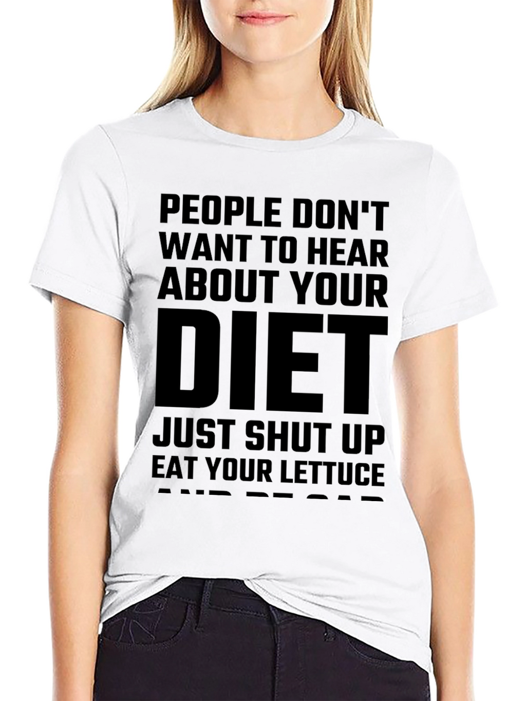Funny Diet T-Shirt - Lettuce & Peace