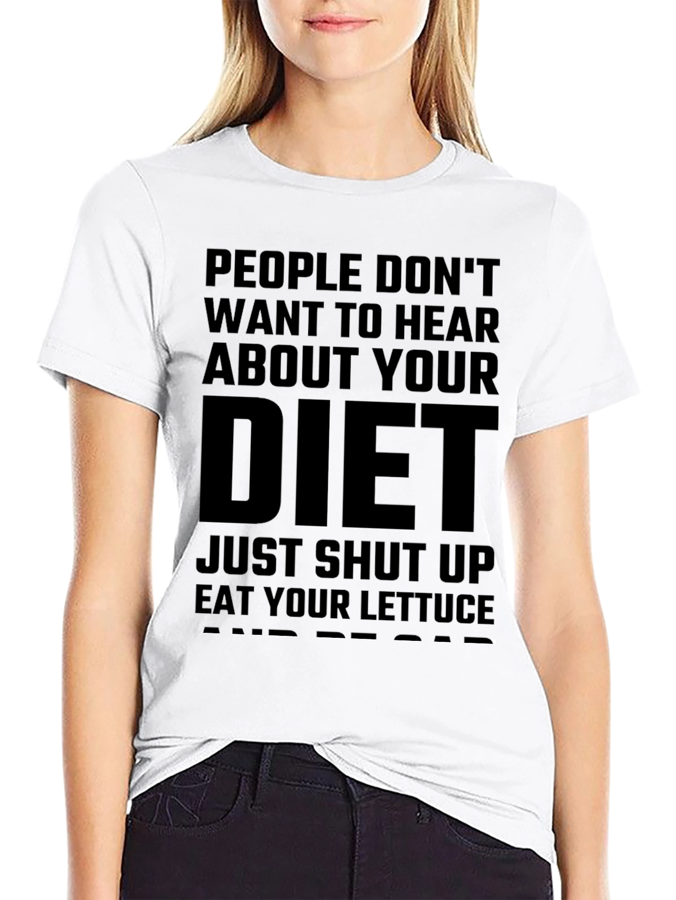 Funny Diet T-Shirt - Lettuce & Peace