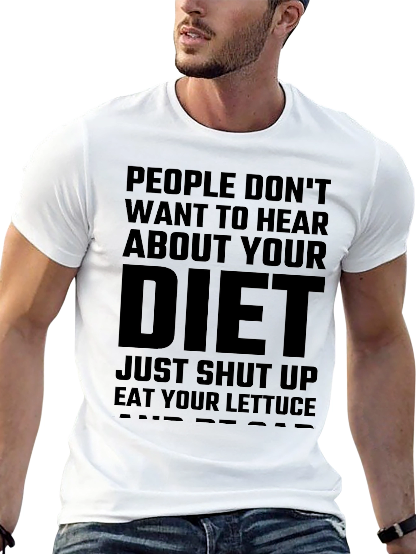 Funny Diet T-Shirt - Lettuce & Peace
