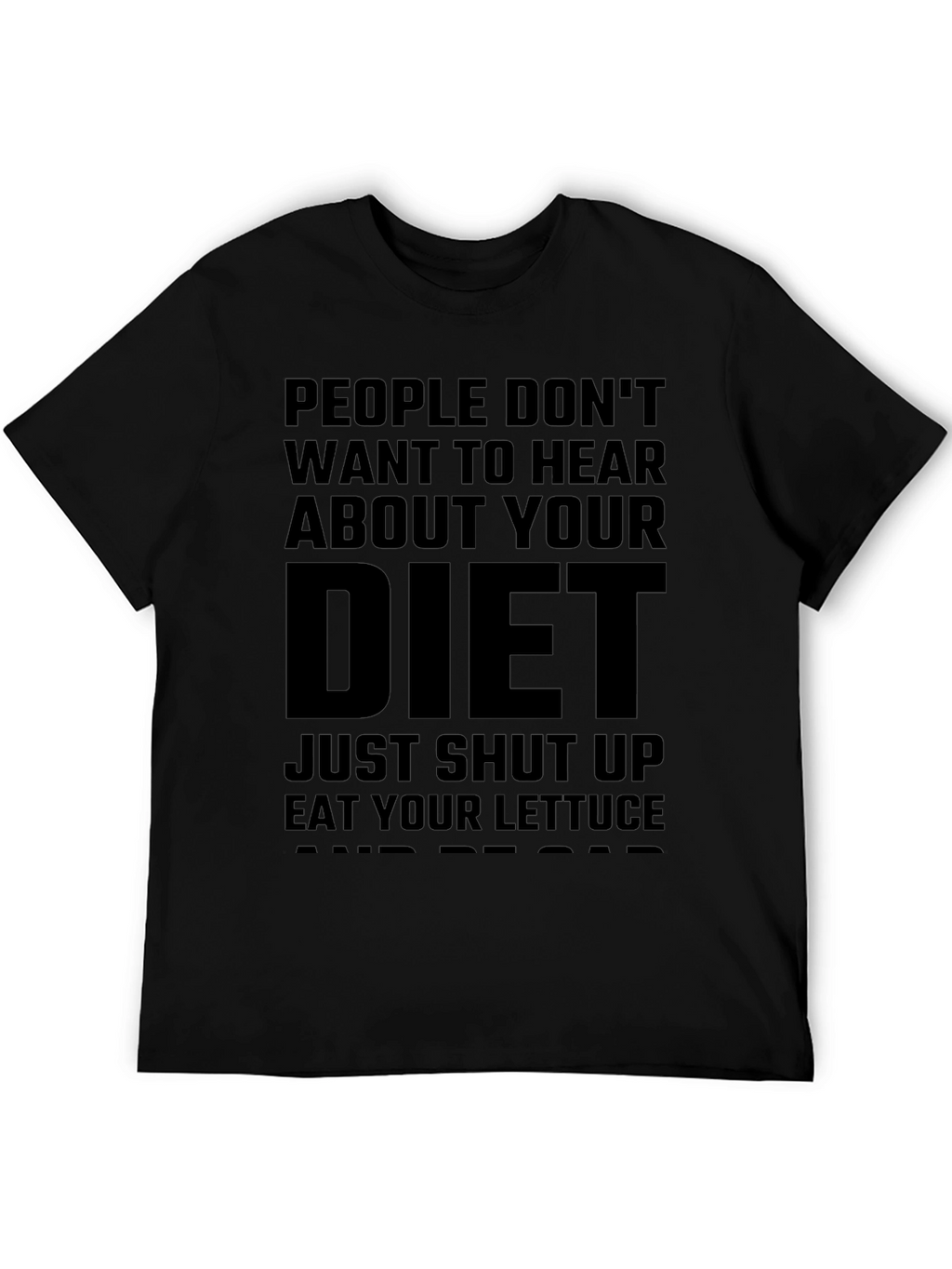 Funny Diet T-Shirt - Lettuce & Peace