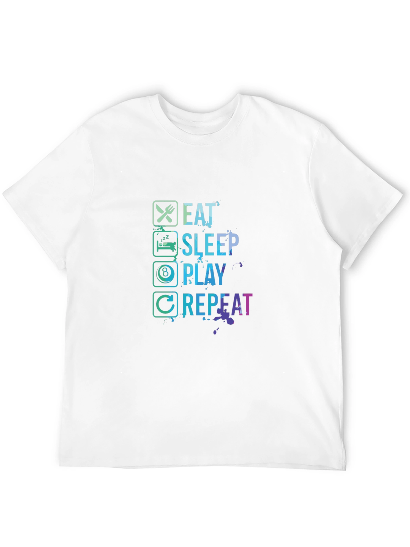 Eat Sleep Play Repeat Graphic Tee