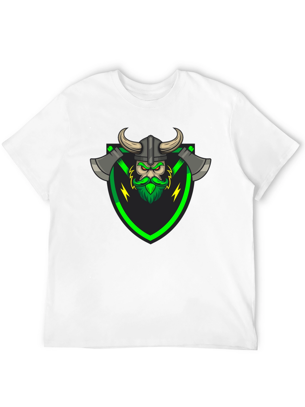 Viking Warrior Graphic Tee - Black T-Shirt