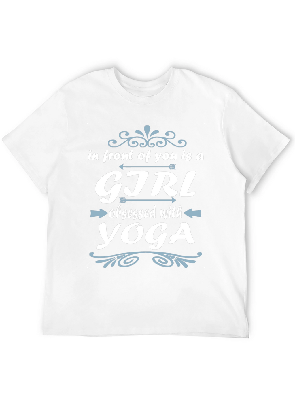 Yoga Obsessed Girl Graphic Tee - Black