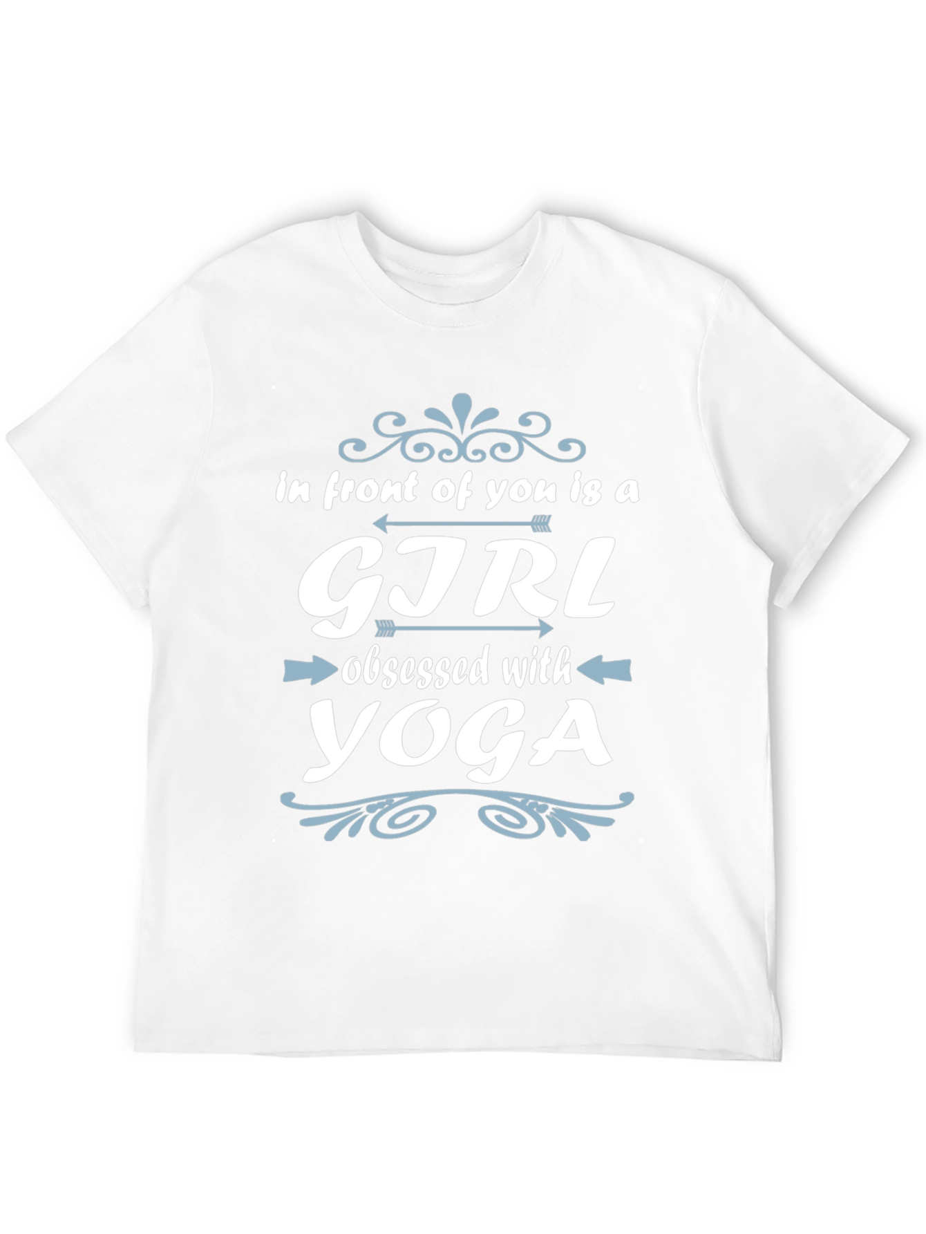 Yoga Obsessed Girl Graphic Tee - Black