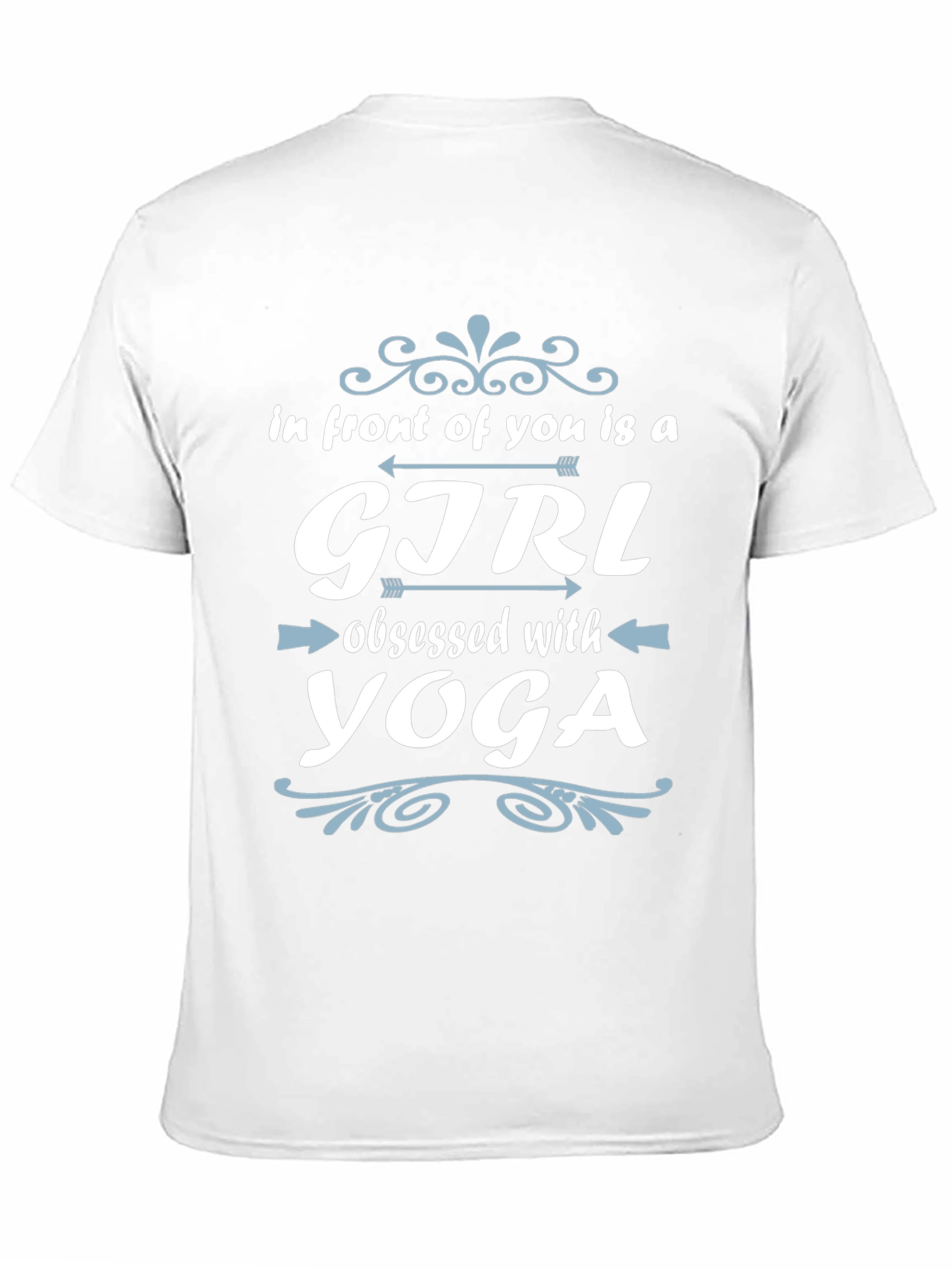 Yoga Obsessed Girl Graphic Tee - Black