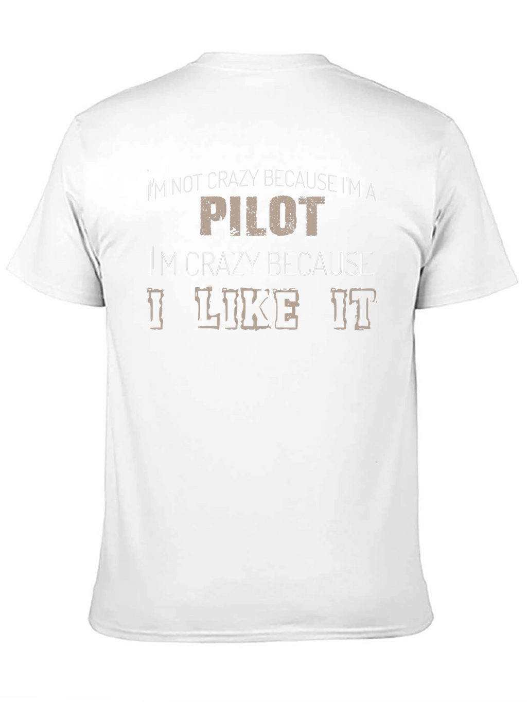 Crazy Pilot Graphic T-Shirt - Black