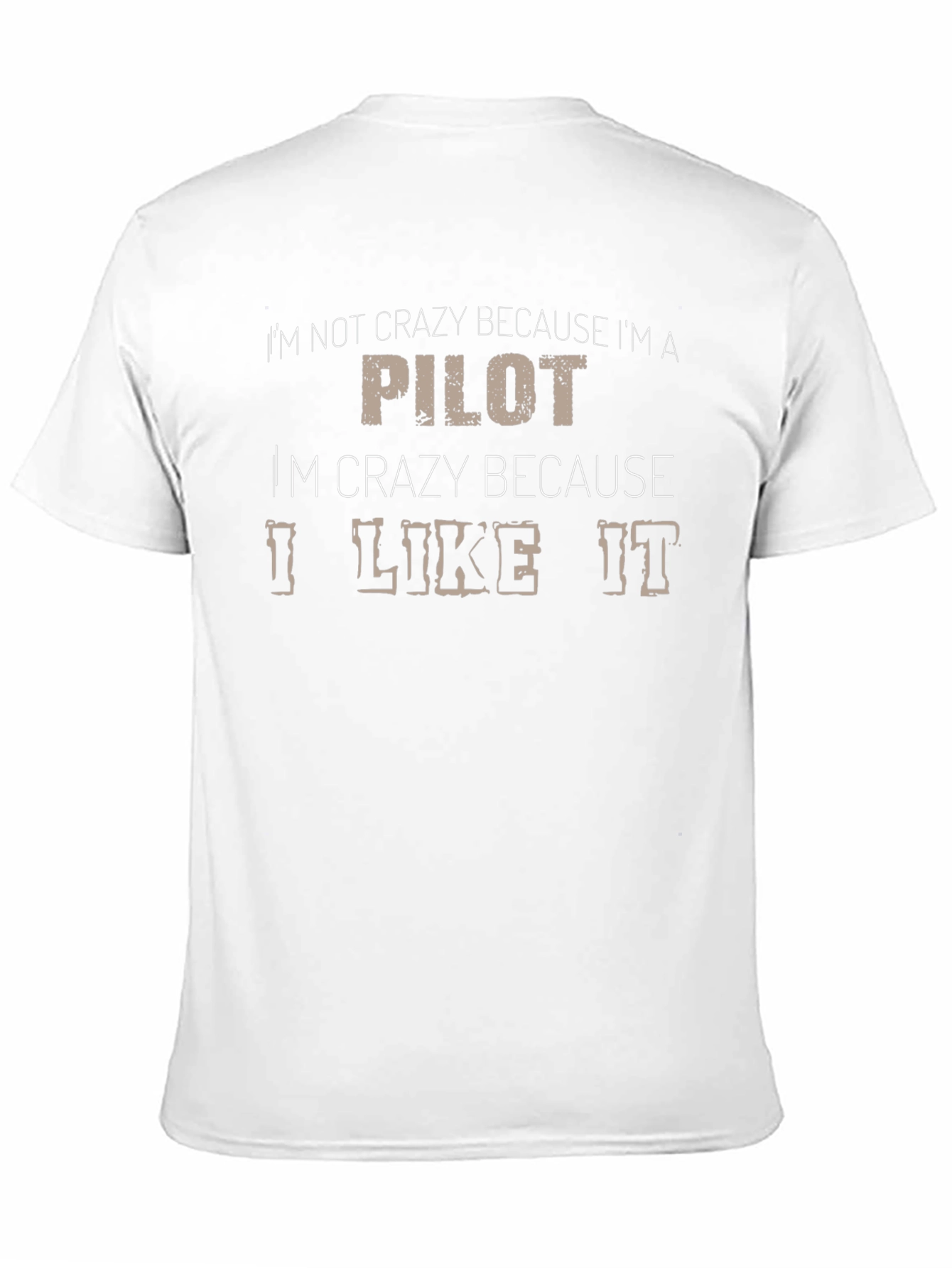 Crazy Pilot Graphic T-Shirt - Black