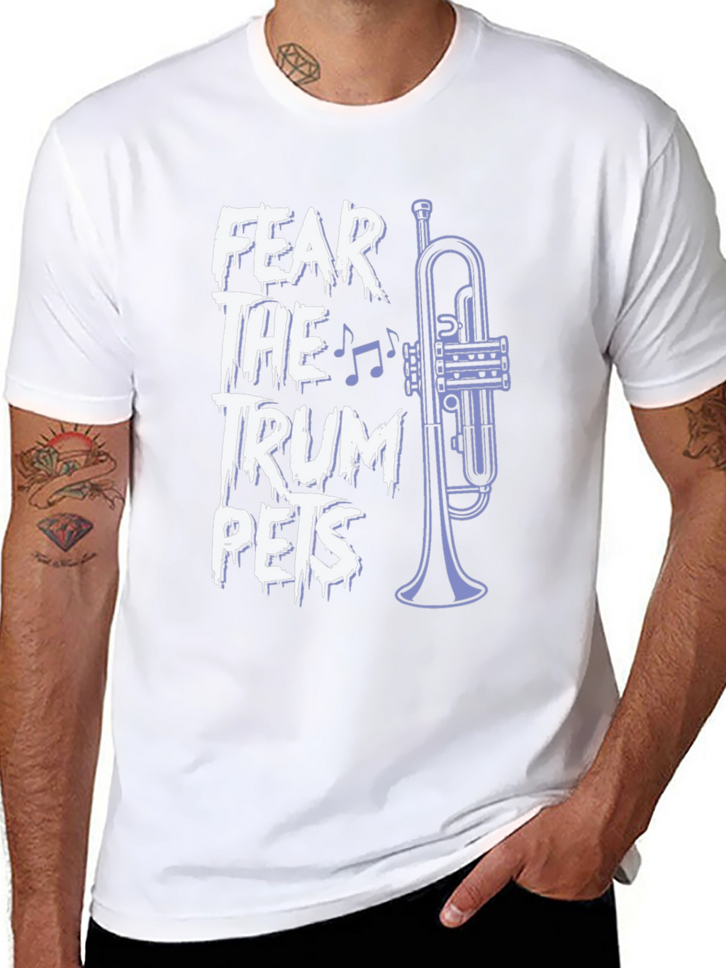 Fear the Trumpets Graphic Tee - Band Humor