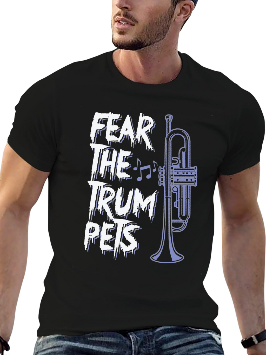 Fear the Trumpets Graphic Tee - Band Humor