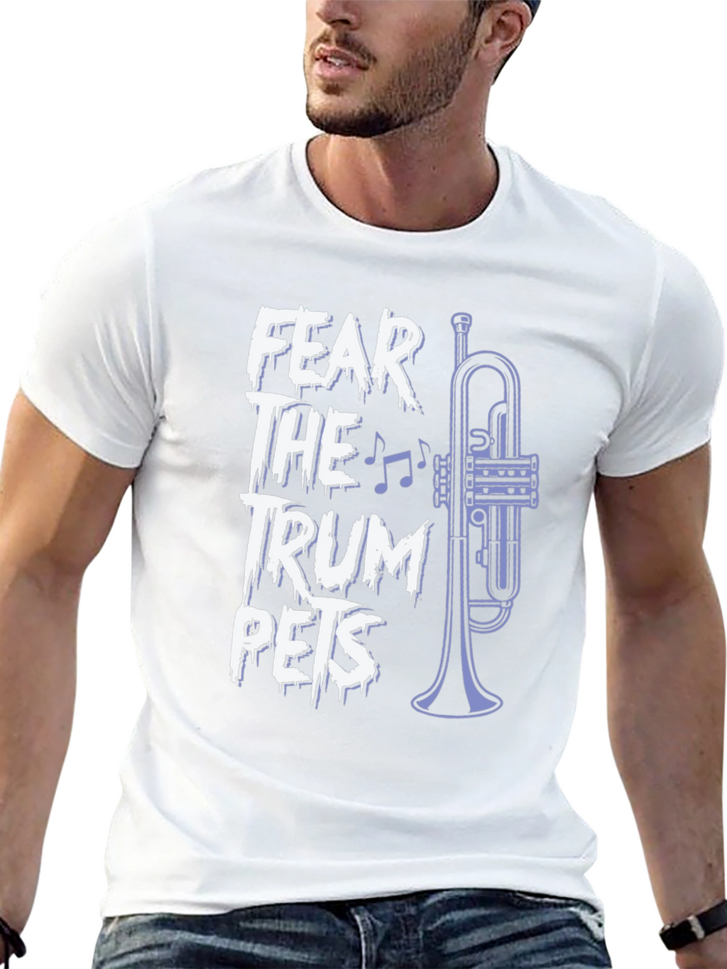 Fear the Trumpets Graphic Tee - Band Humor