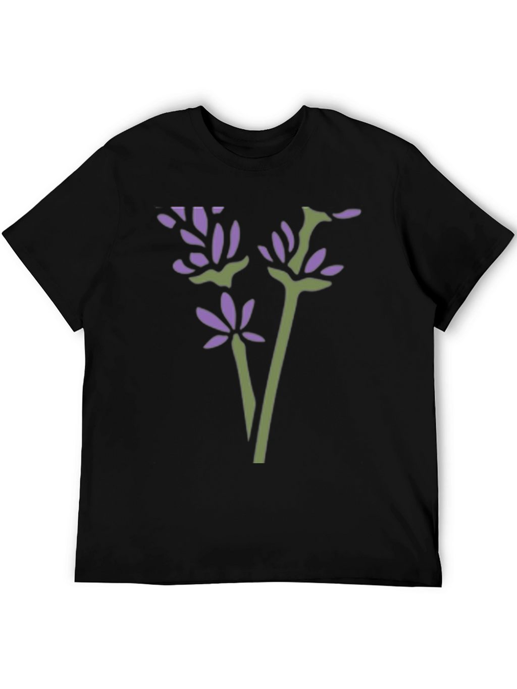 Floral Graphic Tee - Black Casual Shirt