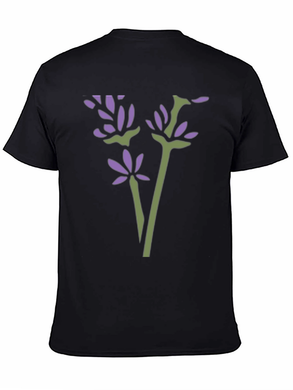 Floral Graphic Tee - Black Casual Shirt