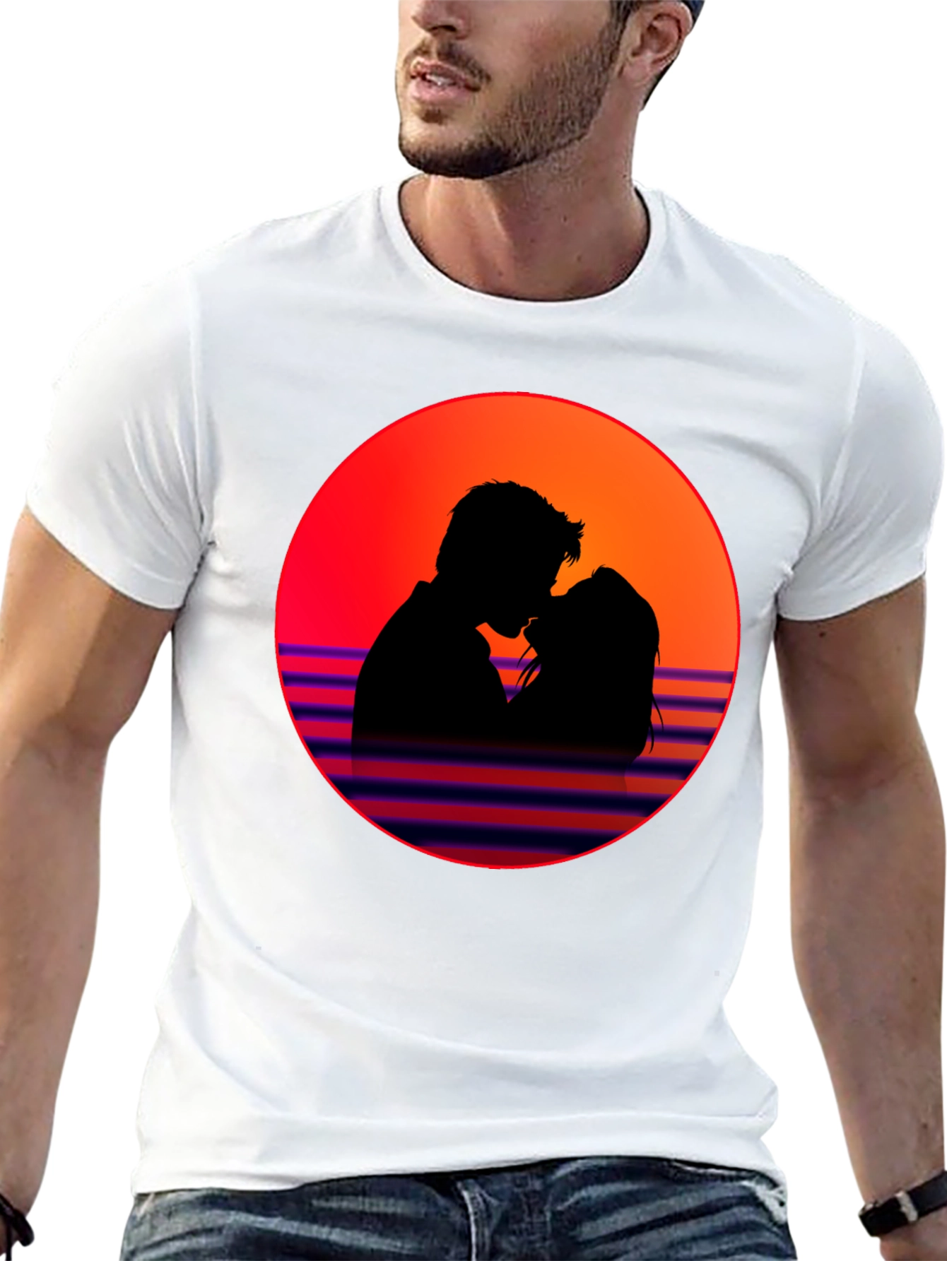 Romantic Retro Silhouette T-Shirt