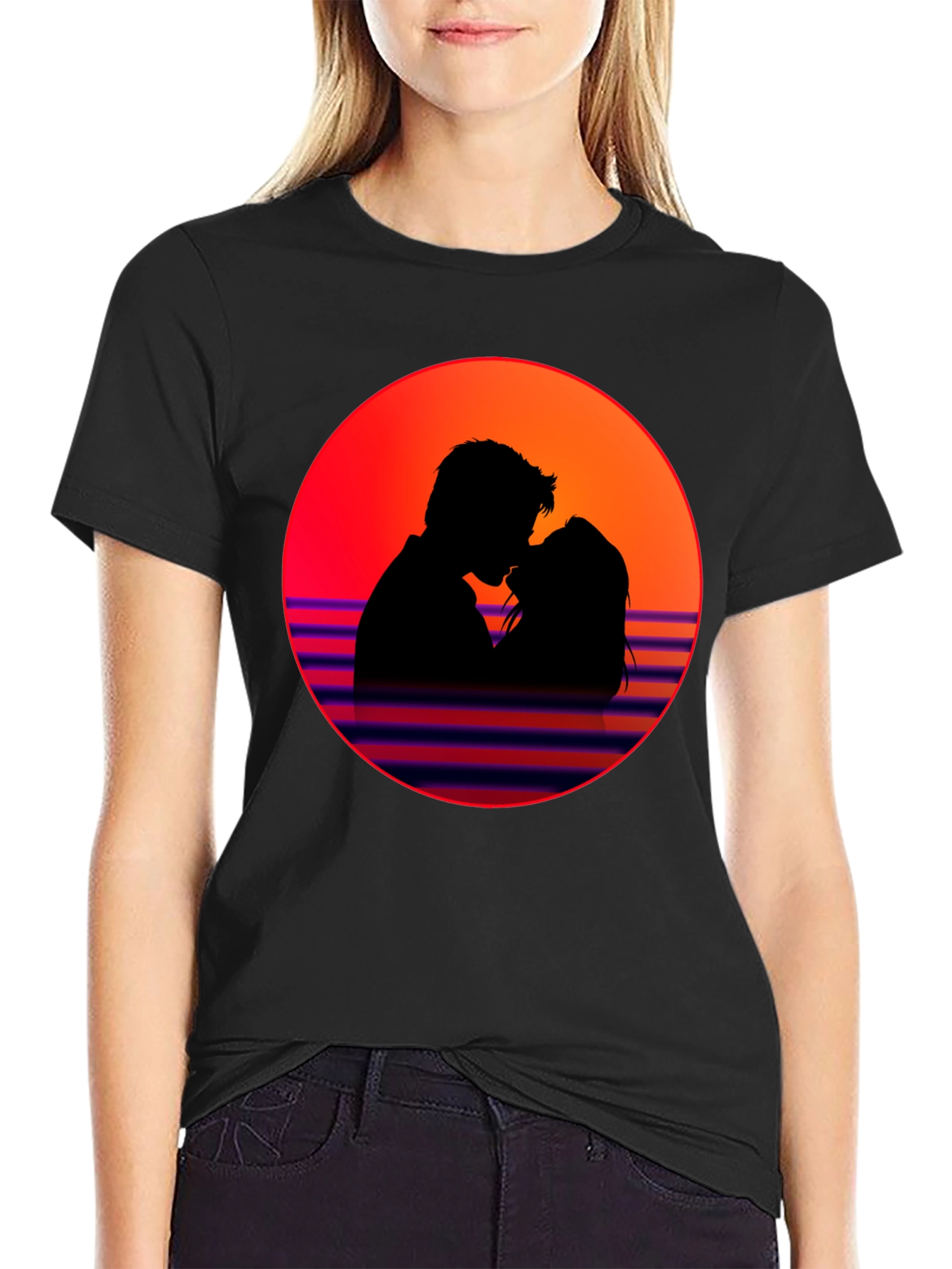 Romantic Retro Silhouette T-Shirt