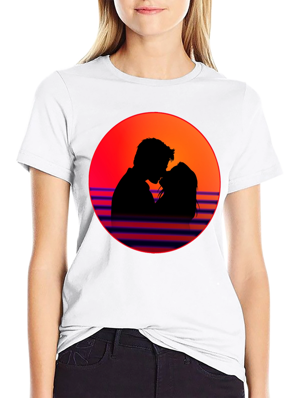 Romantic Retro Silhouette T-Shirt