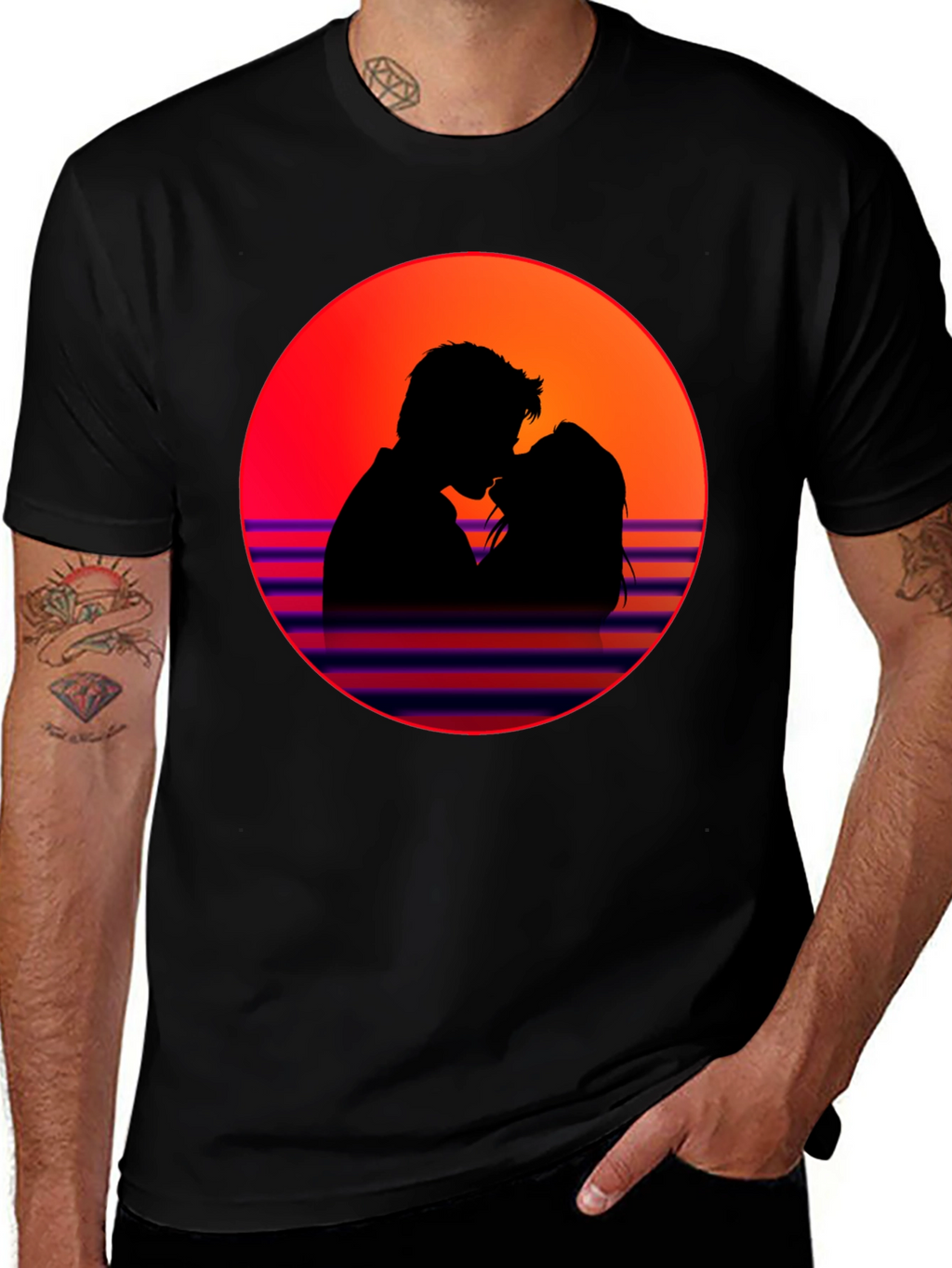 Romantic Retro Silhouette T-Shirt