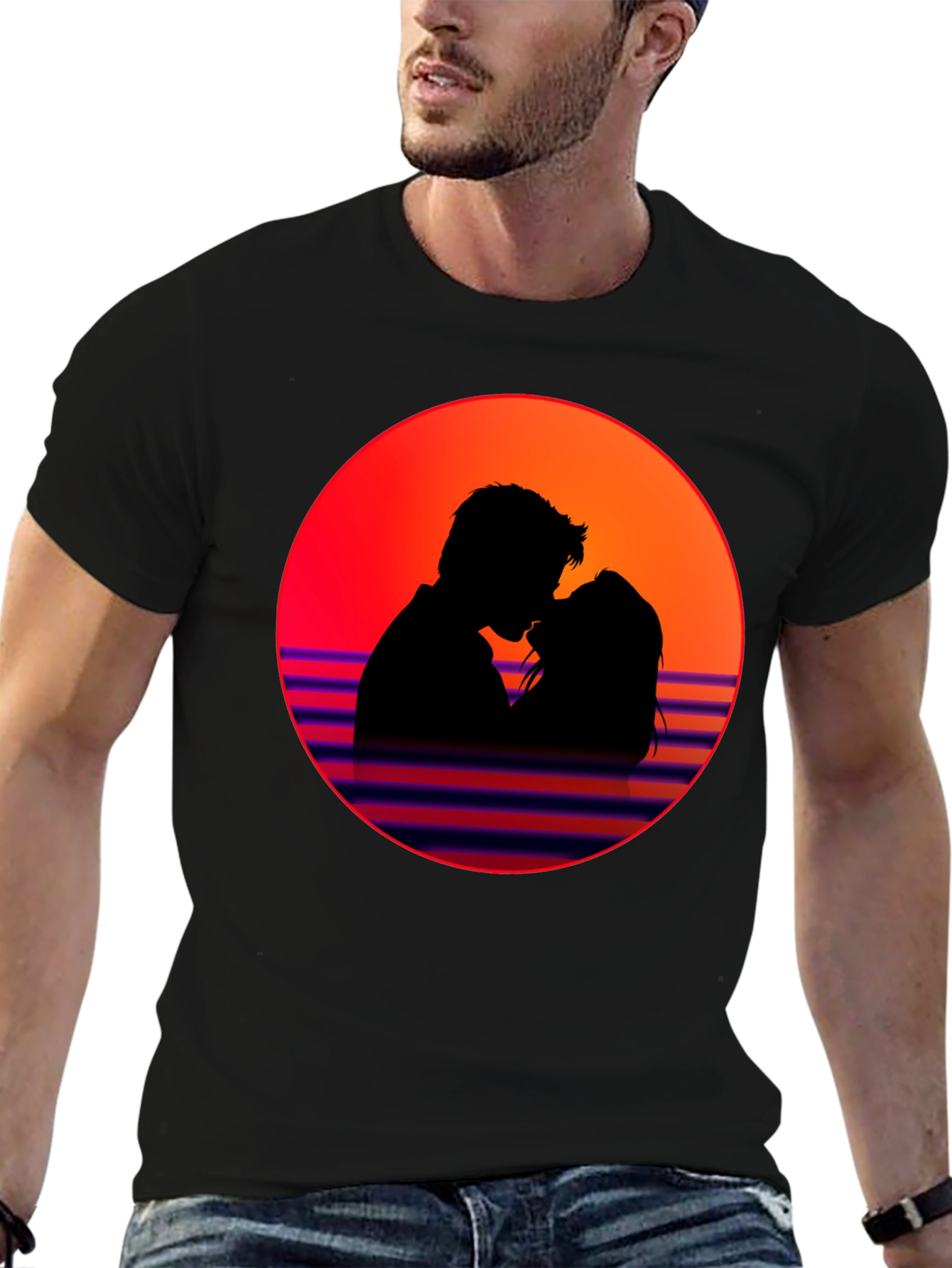 Romantic Retro Silhouette T-Shirt