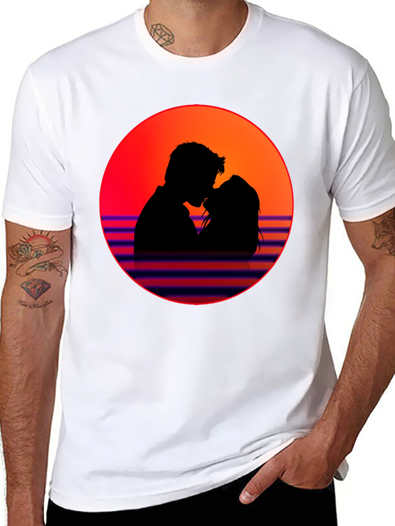 Romantic Retro Silhouette T-Shirt