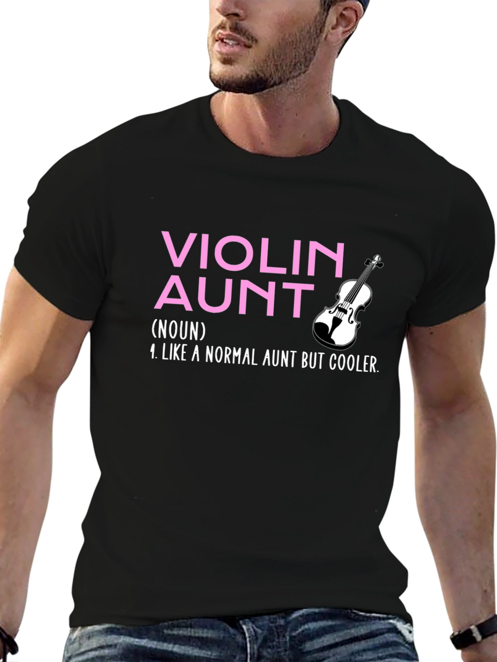 Violin Aunt T-Shirt: Cool Aunt Gift