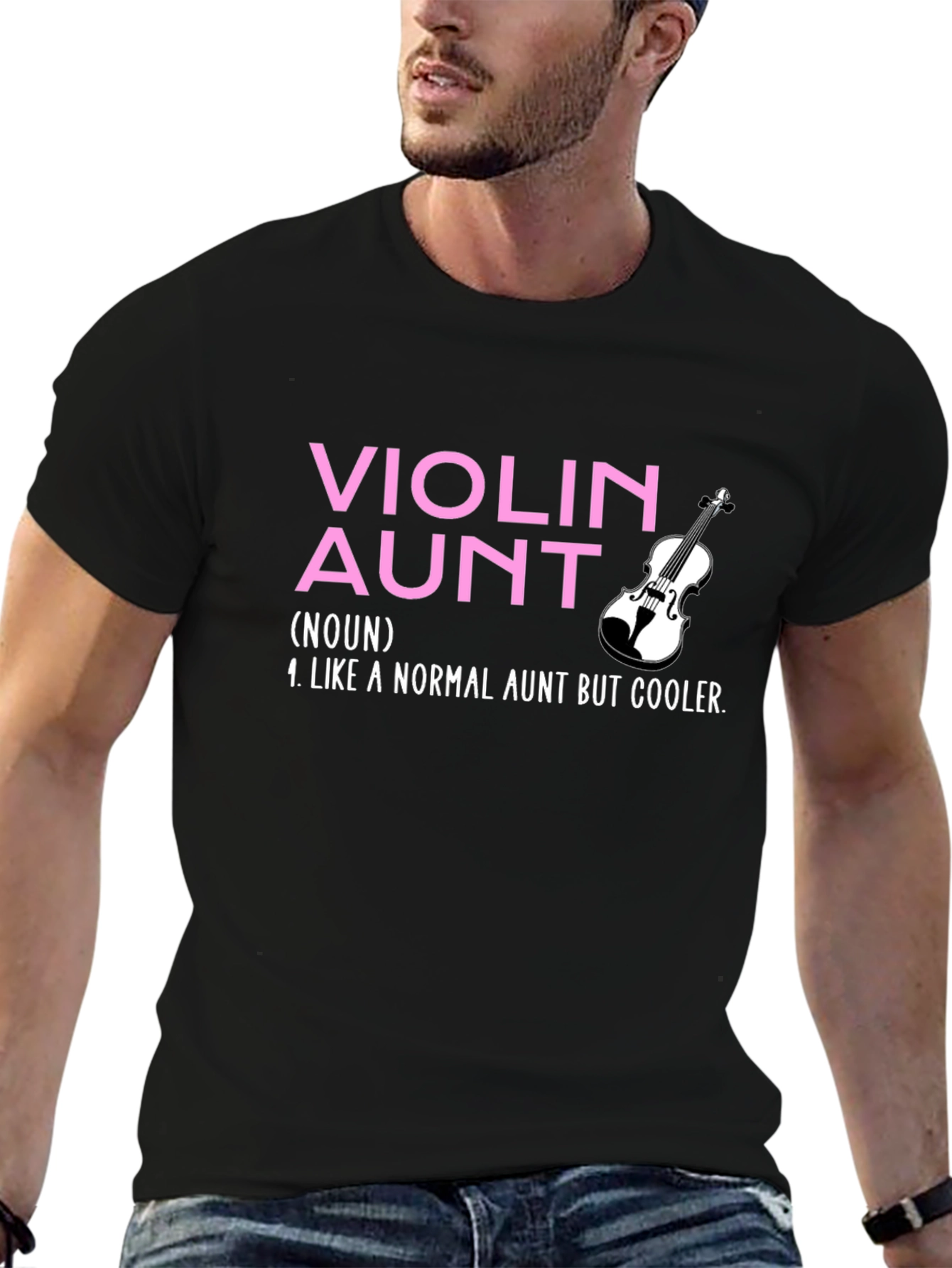 Violin Aunt T-Shirt: Cool Aunt Gift