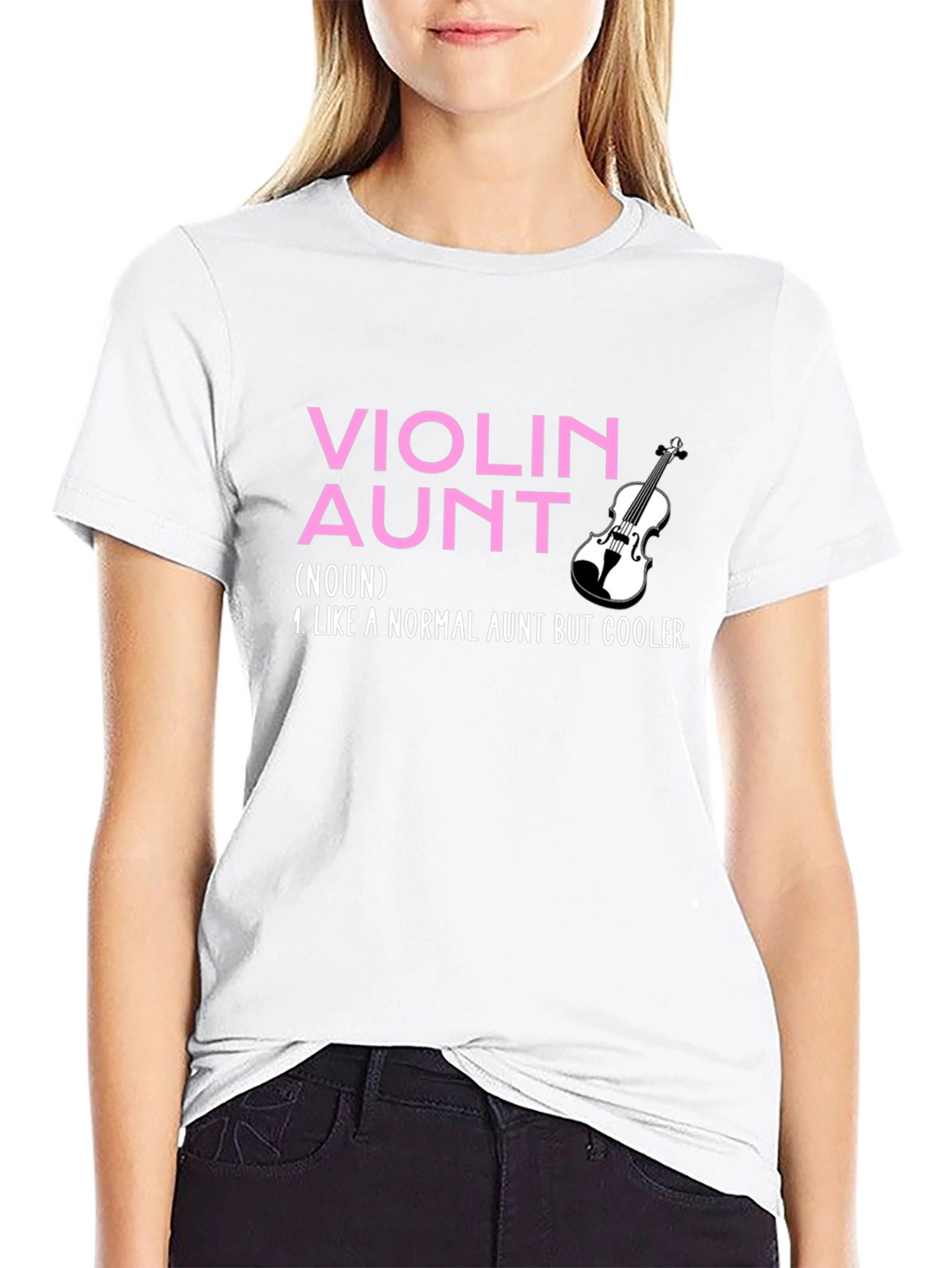 Violin Aunt T-Shirt: Cool Aunt Gift