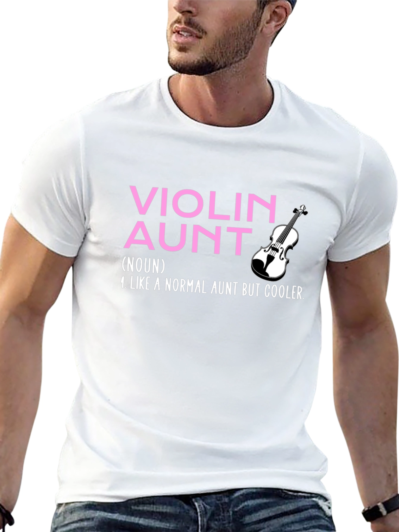 Violin Aunt T-Shirt: Cool Aunt Gift