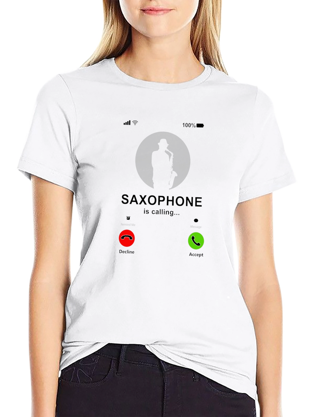 Saxophone Calling T-Shirt - Music Lover Tee