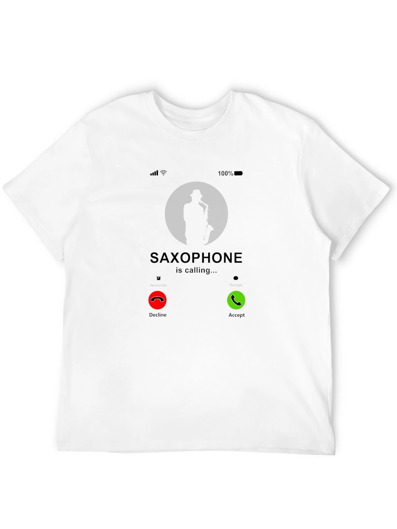 Saxophone Calling T-Shirt - Music Lover Tee