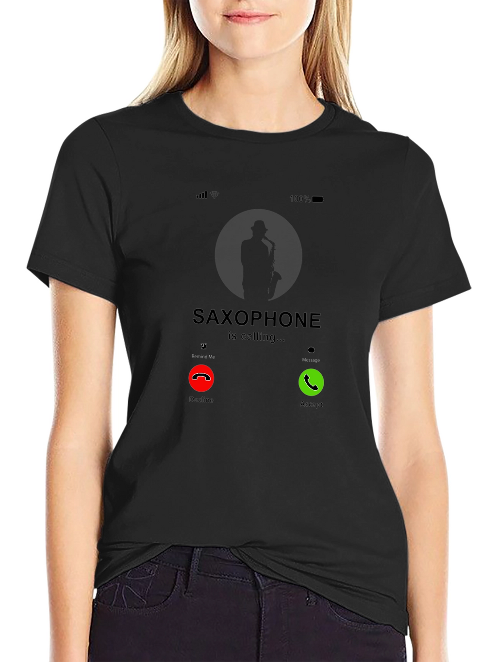 Saxophone Calling T-Shirt - Music Lover Tee