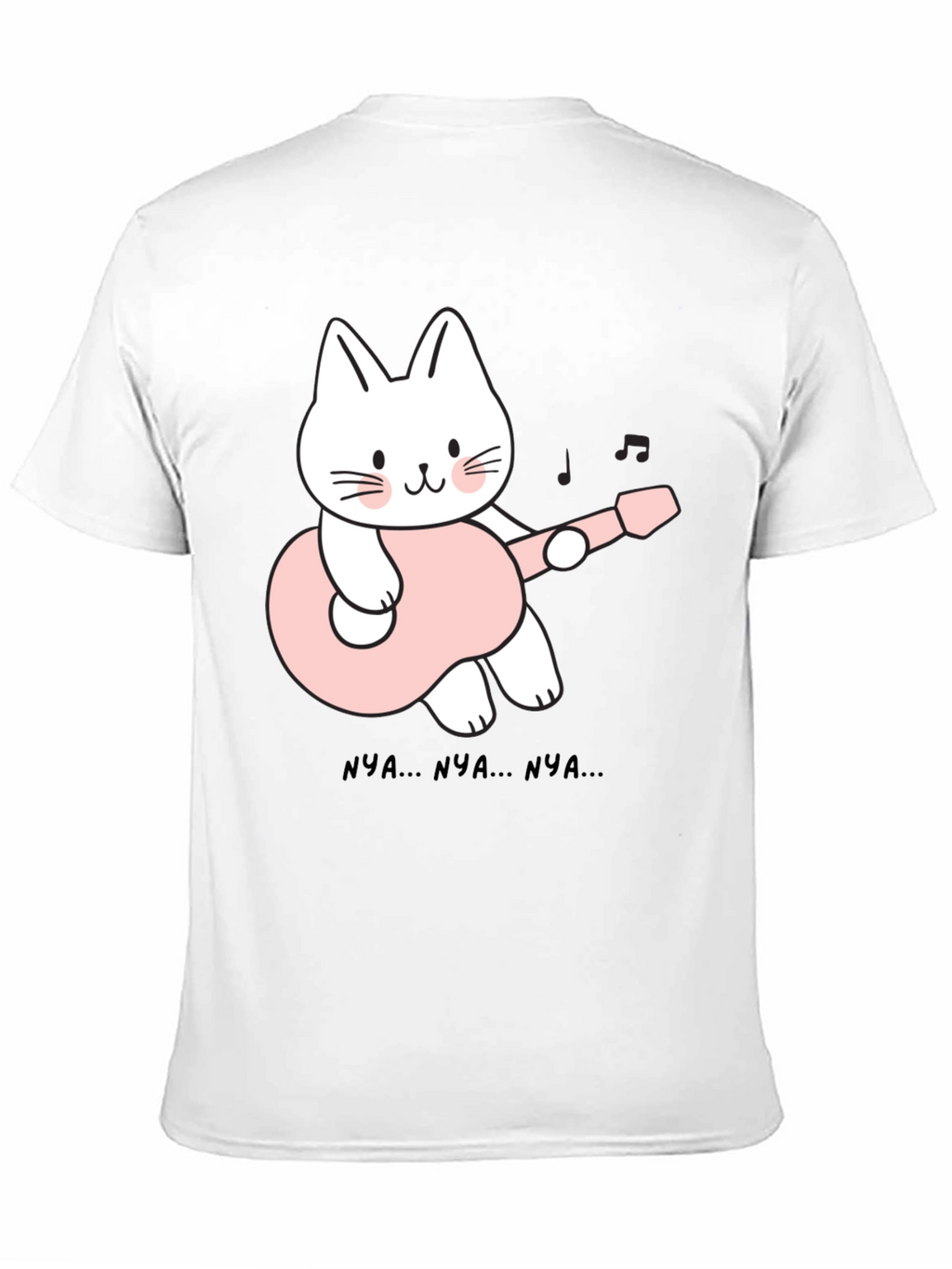 Cat Guitarist Black T-Shirt