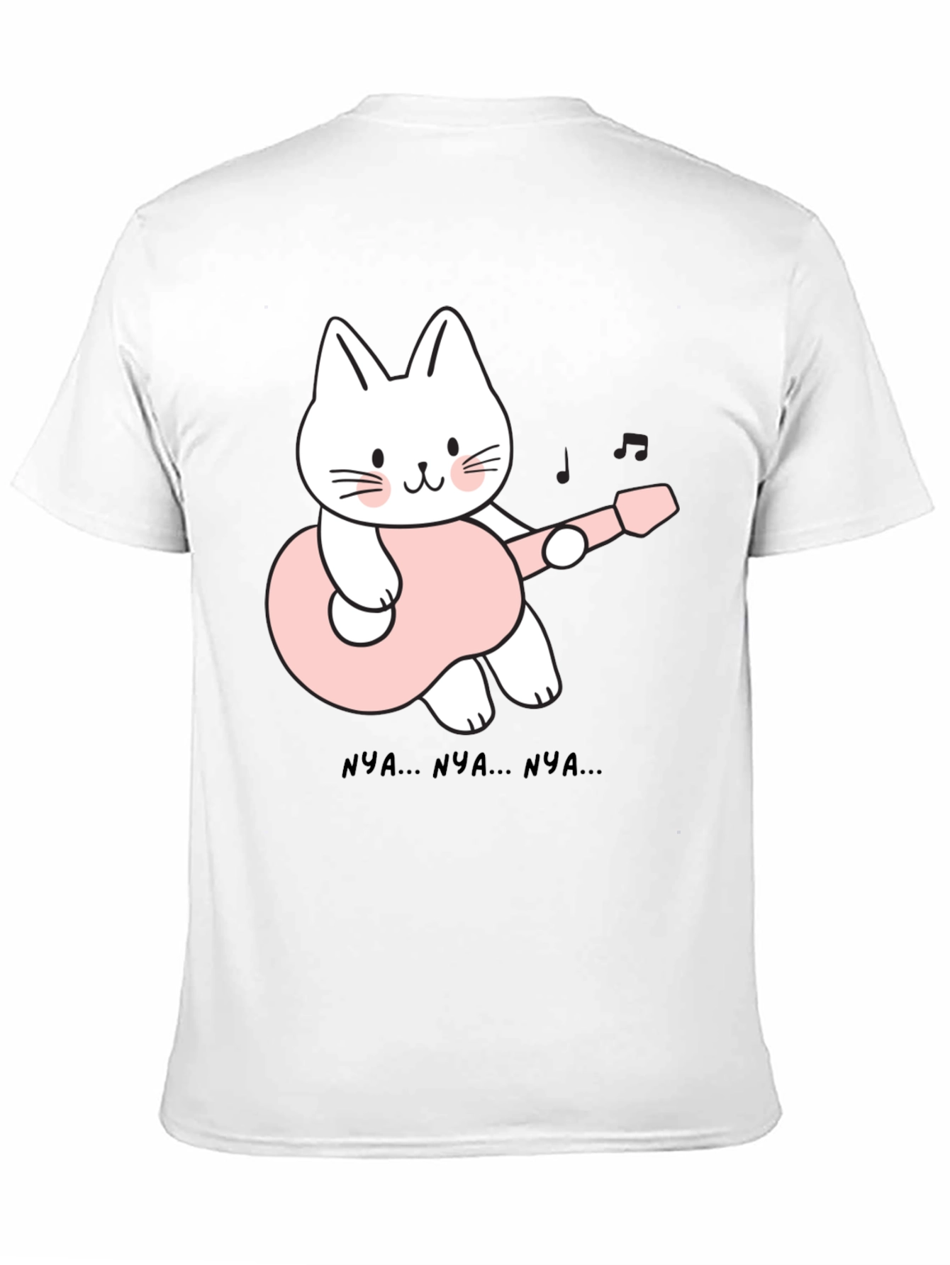 Cat Guitarist Black T-Shirt