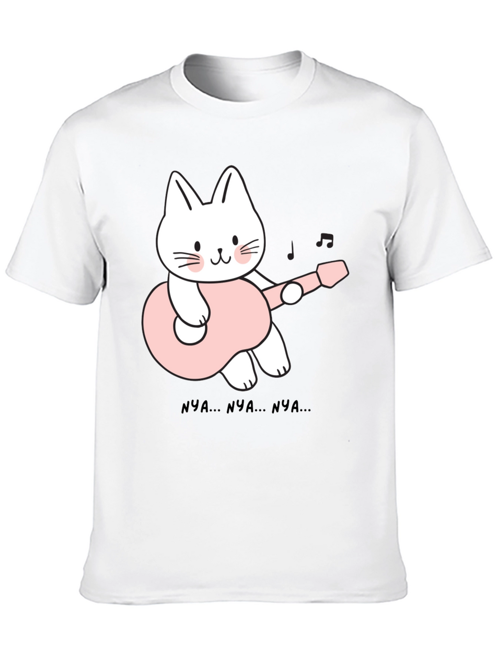 Cat Guitarist Black T-Shirt